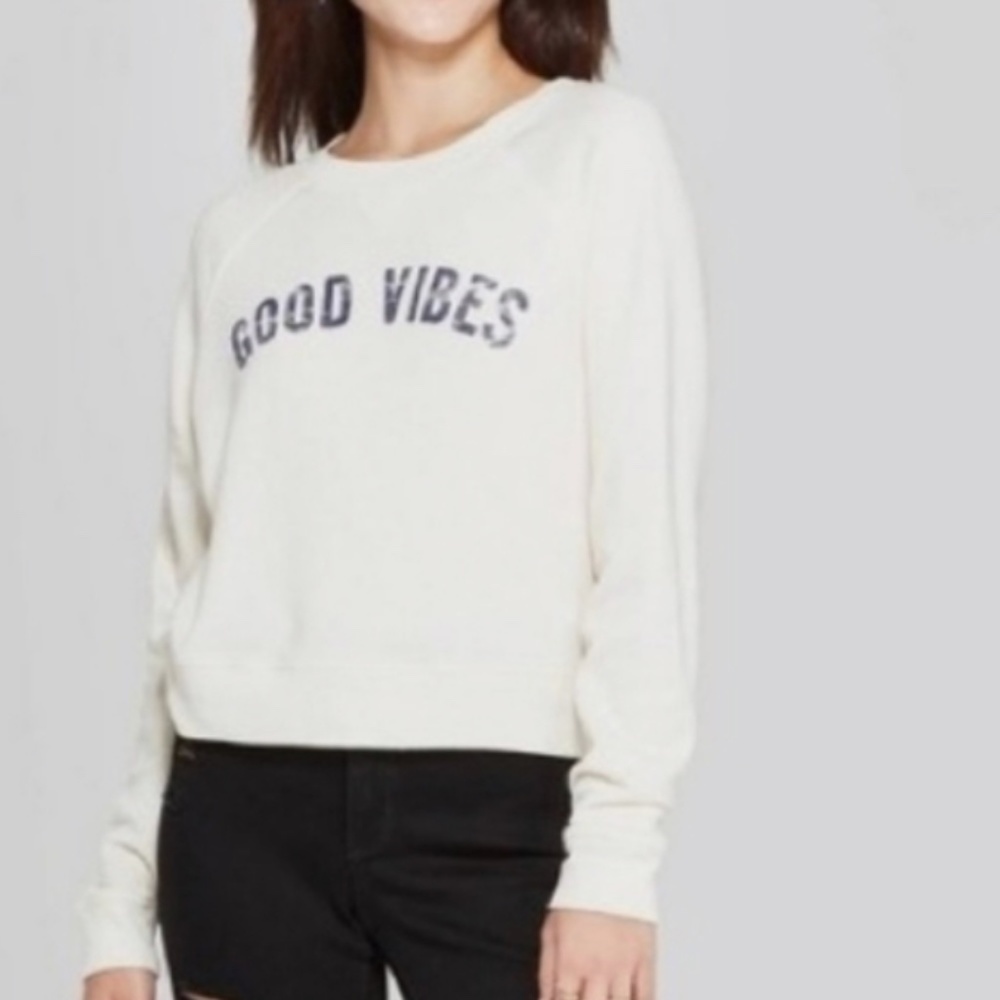 $15 sale Grayson 💋Threads GOOD VIBES sweatshirt 0113